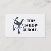 これは私が歩行者をいかに転がるかです 名刺 (裏面)