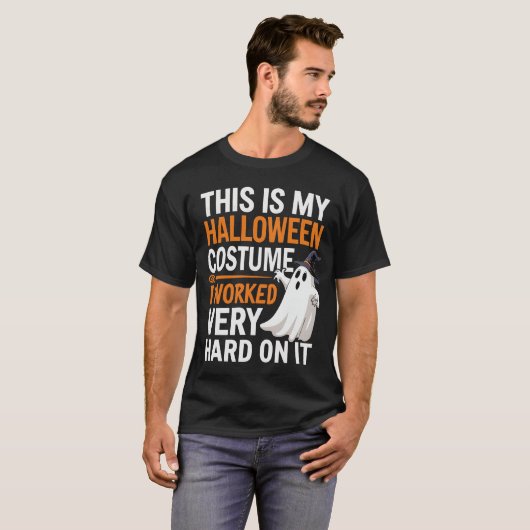 これは私が非常に懸命に働いたハロウィーンの衣装 Tシャツ (正面フル)