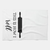 これは私が麺棒の台所タオルをいかに転がるかです キッチンタオル (横)