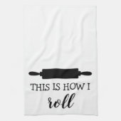 これは私が麺棒の台所タオルをいかに転がるかです キッチンタオル (縦)