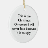 これは私がlos…決してクリスマスのオーナメントです セラミックオーナメント (右)