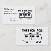 これは私がMotorhomeをいかに転がるかです 名刺 (正面/裏面)