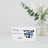 これは私がRVをいかに転がるかです 名刺 (スタンド正面)