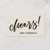 これは私たちの手書きクリームドリンクチケット エンクロージャーカード (裏面)