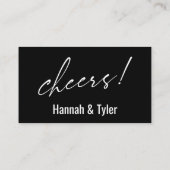 これは私たちブラックドリンクチケット エンクロージャーカード (裏面)