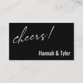 これは私たちブラックドリンクチケット エンクロージャーカード (裏面)