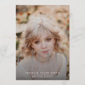 これは私だ |モダン高校卒業 |写真パーティー 案内状 (正面)