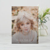 これは私だ |モダン高校卒業 |写真 案内状 (スタンド正面)