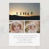 これは私だ |モダン高校卒業 |写真 案内状 (裏面)