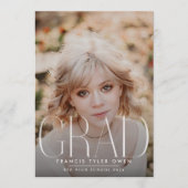 これは私だ |モダン高校卒業 |写真 案内状 (正面)