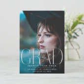 これは私だ | モダン GRADフェード文字 |写真 案内状 (スタンド正面)