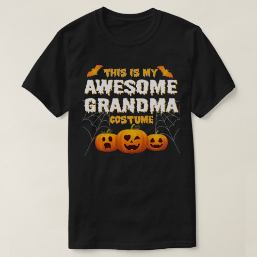 これは私のおばあちゃん素晴らしの衣装ハロウィーンギフトだ Tシャツ (デザイン正面)