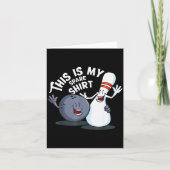 これは私のおもしろい予備のボウリングゲームギフトだ メンズ用 カード (正面)