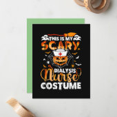 これは私のかわいい学校の看護師のハロウィン衣装だ ノートカード (正面/裏面インサイチュ)