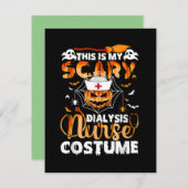 これは私のかわいい学校の看護師のハロウィン衣装だ ノートカード (正面/裏面)