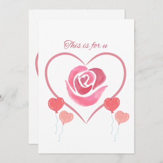 これは私のための美しい招待カード。 招待状 (正面/裏面)