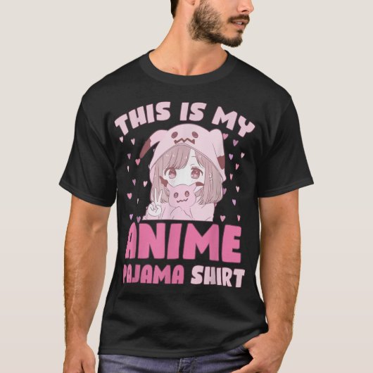 これは私のアニメpajamaかわいいかわいいアニメN Girl O Tシャツ (正面)