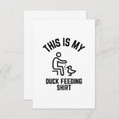 これは私のアヒルの食べ物を与えシャツです サンキューカード (正面/裏面)