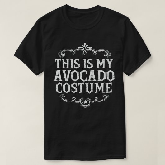 これは私のアボカドの衣装の怠惰おもしろいなハロウィーン Tシャツ (デザイン正面)