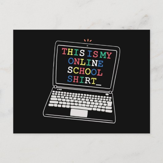 これは私のオンラインスクールシャツだ ポストカード (正面)