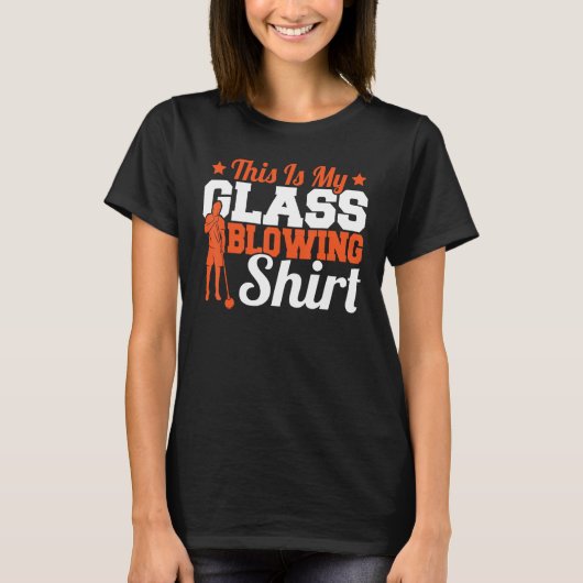 これは私のガラス吹きシャツのガラス吹きガラスBl Tシャツ (正面)