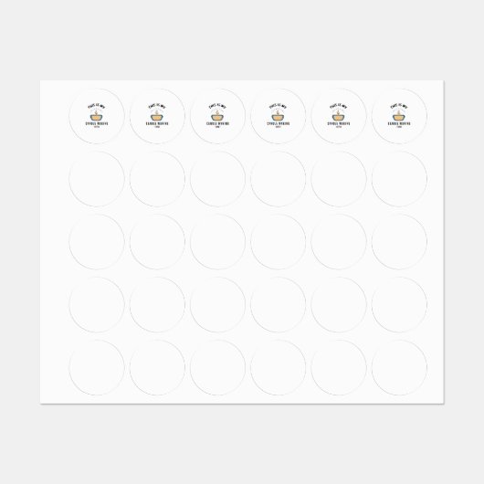 これは私のキャンドルメイキングのシャツだ ラベル (シート)