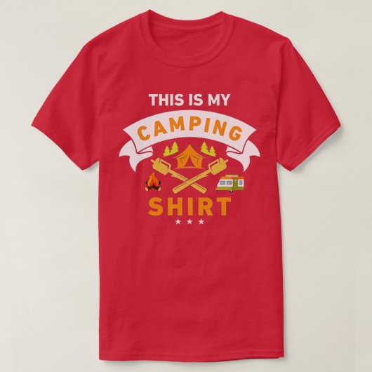 これは私のキャンピングカおもしろいンパー Tシャツ (デザイン正面)