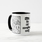 これは私のキャンピングマグおもしろいマグコーヒー マグカップ (正面左)
