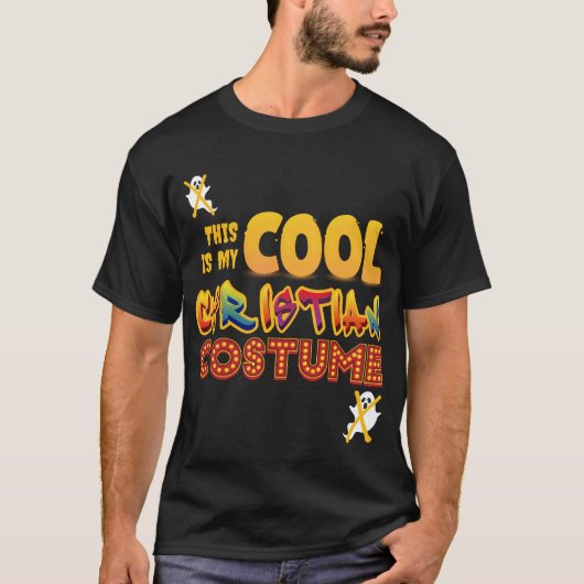 これは私のキリスト教カッコいいの衣装ハロウィーンだ Tシャツ (正面)