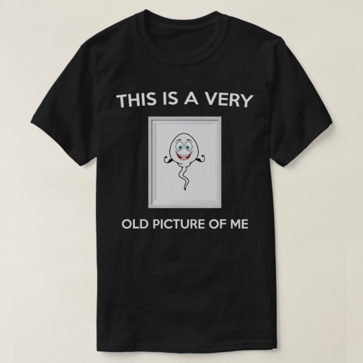 これは私のギフト精子の非常に古いおもしろい写真である Tシャツ (デザイン正面)