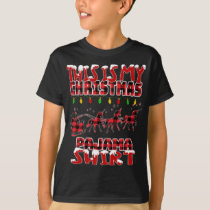これは私のクリスマスおもしろいサンタ・トナカイ・ユニコーン Tシャツ