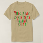 これは私のクリスマスおもしろいシャツクリスマスメンズKi Tシャツ (デザイン正面)