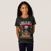 これは私のクリスマスのセーター大きな犬の醜いM Tシャツ (正面フル)