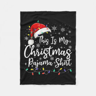 これは私のクリスマスのパジャマおもしろいクリスマスPjs男性Wom フリースブランケット