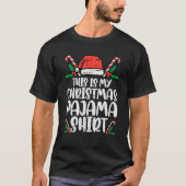 これは私のクリスマスのパジャマおもしろいクリスマスPjs男性Wom Tシャツ (正面)