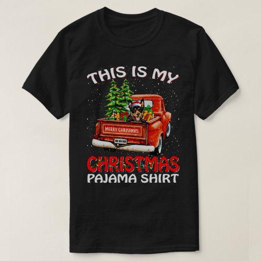 これは私のクリスマスのパジャマシャツオーストラリアのケルピ Tシャツ (デザイン正面)