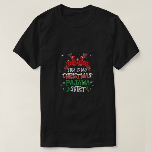 これは私のクリスマスのパジャマシャツバッファロープライド Tシャツ (デザイン正面)