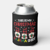 これは私のクリスマスのパジャマシャツファミリーグノミーだ 缶クーラー (缶正面)