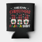 これは私のクリスマスのパジャマシャツファミリーグノミーだ 缶クーラー (正面)
