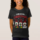 これは私のクリスマスのパジャマシャツファミリーグノミーだ Tシャツ (正面)