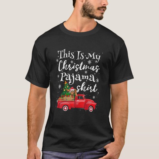 これは私のクリスマスのパジャマダックスシャントおもしろいサンタ Tシャツ (正面)