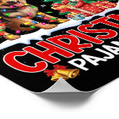 これは私のクリスマスのパジャマドイツの羊飼い犬ロー ポスター (角)