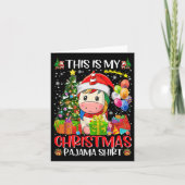 これは私のクリスマスのユニコーンクリスマス女の子ファミ カード (正面)