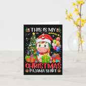 これは私のクリスマスのユニコーンクリスマス女の子ファミ カード (黄色い花)