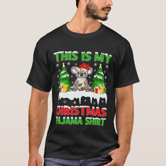 これは私のクリスマスコアラのクリスマスだ Tシャツ (正面)