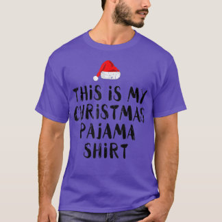 これは私のクリスマスサンタハットクリスマスパジャマ104 Tシャツ