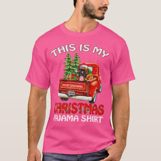 これは私のクリスマスシャツボクサートラックレッド Tシャツ