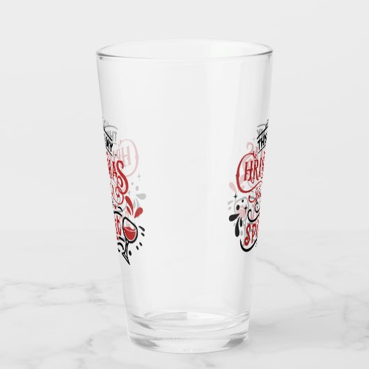 これは私のクリスマススピリットペおもしろいントガラスだ タンブラーグラス (右)