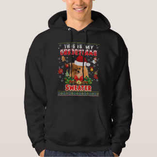 これは私のクリスマスセーターポメラニア犬ドッグ醜いM パーカ