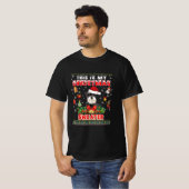 これは私のクリスマスセーターSchnauzer犬の醜い私である Tシャツ (正面フル)
